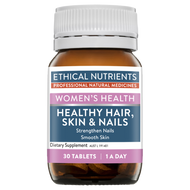 3 PACK OF Ethical Nutrients Healthy Hair Skin & Nails 30 Tablets