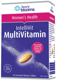 3 PACK OF Henry Blooms Intellivit MultiVitamin For Women 60 Tablets