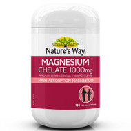 3 PACK OF Nature's Way Magnesium Chelate 1000mg 100 Tablets