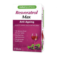 3 PACK OF Naturopathica Resveratrol Max 30 Tablets