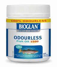 3 PACK OF Bioglan Odourless Fish Oil 1500 Capsules 400