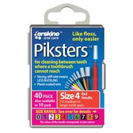 3 PACK OF Piksters Size 4 Red 40 Pack