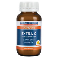 3 PACK OF Ethical Nutrients Immuzorb Extra C 1000mg Powder Orange 100g