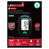 3 PACK OF Lifesmart Two Plus Blood Glucose B-Ketone Monitor System LS-946N (Non-Bluetooth)