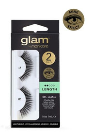 3 PACK OF Manicare Glam Lash Sophia (Mink) 2 Pack