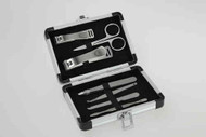 3 PACK OF Men's Manicure Set Silver Case 6 Piece
