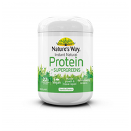 3 PACK OF Natures Way Instant Natural Protein + Supergreens 300g