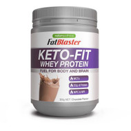 3 PACK OF Naturopathica FatBlaster Keto-Fit Whey Protein Chocolate 300g