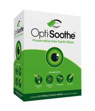 3 PACK OF Opti-Soothe Eyelid Wipes 20 Pack
