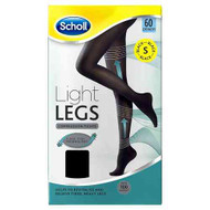 3 PACK OF Scholl Light Legs 60 Denier Black Small