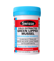 Swisse Ultiboost Green Lipped Mussel 60 Capsules