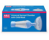 Able Spacer Universal Aerosol Chamber With Child Mask