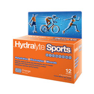 Hydralyte Sports Electrolyte Powders Orange 12 Sachets