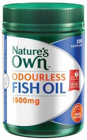 Natures Own Odourless Fish Oil 1500mg Capsules 200