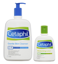 Cetaphil Gentle Skin Cleanser 1 Litre + Moisturising Lotion 250ml