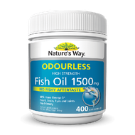 Natures Way Fish Oil True Odourless 1500mg 400 Capsules