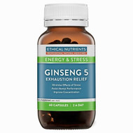 Ethical Nutrients Ginseng 5 Exhaustion Relief 60 Capsules
