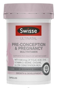 Swisse Ultinatal Pre-Conception & Pregnancy Multivitamins 180 Capsules