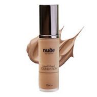 Nude By Nature Liquid Mineral Foundation Dark 30ml