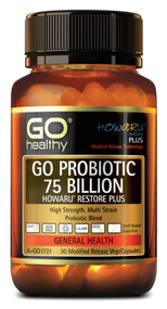 Go Healthy Go Probiotic 75 Billion Howaru Restore Plus 30 Capsules