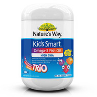 Natures Way Kids Smart Burstlets Omega-3 Fish Oil Trio 180 Capsules