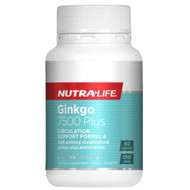 Nutra Life Ginkgo 7500 Plus 60 Capsules