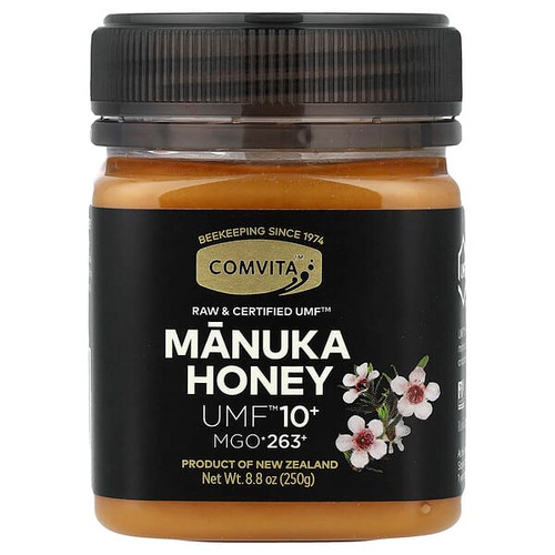 <img alt="Comvita, Manuka Honey, UMF 10+, MGO 263+, 8.8 oz (250 g)" title="Comvita, Manuka Honey, UMF 10+, MGO 263+, 8.8 oz (250 g),9400501003615"