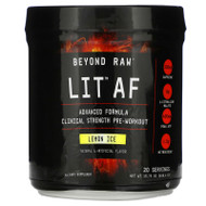 GNC Beyond Raw, LIT AF, Clinical Strength Pre-Workout, Lemon Ice, 15.75 oz (446.4 g),GNC Beyond Raw, LIT AF, Clinical Strength Pre-Workout, Lemon Ice, 15.75 oz (446.4 g)