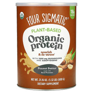 <img alt="Four Sigmatic, Plant-Based Organic Protein with Mushrooms & Adaptogens, Peanut Butter, 1.32 lbs (600 g)" title="Four Sigmatic, Plant-Based Organic Protein with Mushrooms & Adaptogens, Peanut Butter, 1.32 lbs (600 g),816897022274"