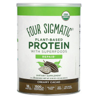 Four Sigmatic, Plant-Based Protein with Superfoods, Creamy Cacao, 21.16 oz (600 g),Four Sigmatic, Plant-Based Protein with Superfoods, Creamy Cacao, 21.16 oz (600 g)