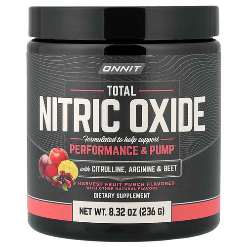 <img alt="Onnit, Total Nitric Oxide with Citrulline, Arginine & Beet, Harvest Fruit Punch, 8.32 oz (236 g)" title="Onnit, Total Nitric Oxide with Citrulline, Arginine & Beet, Harvest Fruit Punch, 8.32 oz (236 g),819444016023"