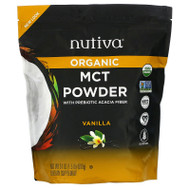 Nutiva, Organic MCT Powder with Prebiotic Acacia Fiber, Vanilla, 1.5 lb (680 g),Nutiva, Organic MCT Powder with Prebiotic Acacia Fiber, Vanilla, 1.5 lb (680 g)