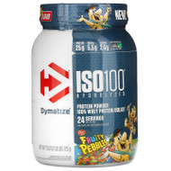 Dymatize Nutrition, ISO100 Hydrolyzed, 100% Whey Protein Isolate, Fruity Pebbles, 1.6 lb (725 g),Dymatize Nutrition, ISO100 Hydrolyzed, 100% Whey Protein Isolate, Fruity Pebbles, 1.6 lb (725 g)