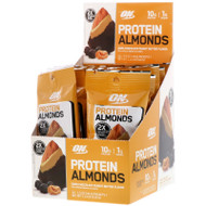 Optimum Nutrition, Protein Almonds, Dark Chocolate Peanut Butter, 12 Packets, 1.5 oz (43 g) Each,Optimum Nutrition, Protein Almonds, Dark Chocolate Peanut Butter, 12 Packets, 1.5 oz (43 g) Each