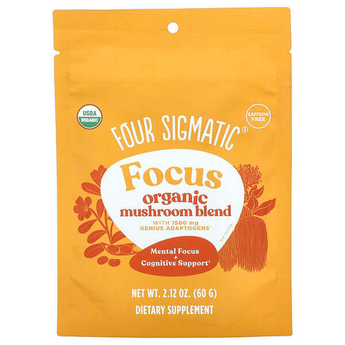 <img alt="Four Sigmatic, Focus, Organic Mushroom Blend, Caffeine Free, 2.12 oz (60 g)" title="Four Sigmatic, Focus, Organic Mushroom Blend, Caffeine Free, 2.12 oz (60 g),816897022212"