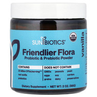 <img alt="Sunbiotics, Friendlier Flora Probiotic & Prebiotic Powder, Vanilla, 2 oz (56 g)" title="Sunbiotics, Friendlier Flora Probiotic & Prebiotic Powder, Vanilla, 2 oz (56 g),850018464956"