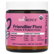 <img alt="Sunbiotics, Kids Friendlier Flora, Probiotic & Prebiotic Powder, Berry, 5 Billion CFU, 2 oz (56 g)" title="Sunbiotics, Kids Friendlier Flora, Probiotic & Prebiotic Powder, Berry, 5 Billion CFU, 2 oz (56 g),850018464963"