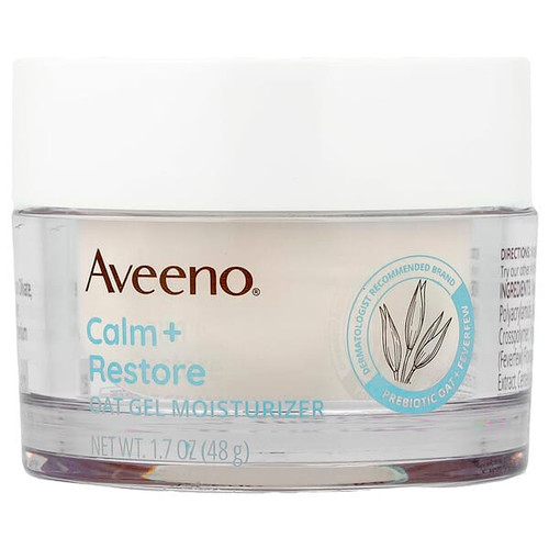 <img alt="Aveeno, Calm + Restore, Oat Gel Moisturizer, Sensitive Skin, Fragrance Free, 1.7 oz (48 g)" title="Aveeno, Calm + Restore, Oat Gel Moisturizer, Sensitive Skin, Fragrance Free, 1.7 oz (48 g),381371191840"