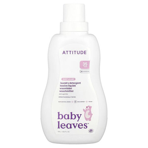 <img alt="ATTITUDE, Baby Leaves, Laundry Detergent, Sweet Lullaby, 35.2 fl oz (1.04 l)" title="ATTITUDE, Baby Leaves, Laundry Detergent, Sweet Lullaby, 35.2 fl oz (1.04 l),626232420371"