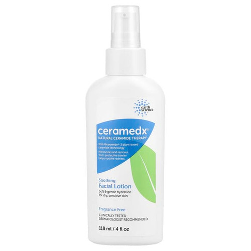 <img alt="Ceramedx, Soothing Facial Lotion, Fragrance Free, 4 fl oz (118 ml)" title="Ceramedx, Soothing Facial Lotion, Fragrance Free, 4 fl oz (118 ml),854428008236"