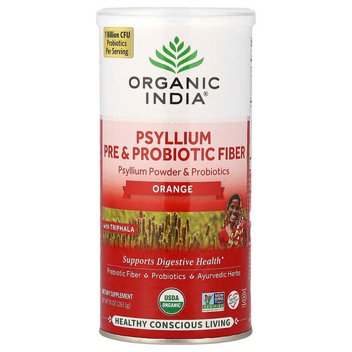 <img alt="Organic India, Psyllium Pre & Probiotic Fiber, Orange, 10 oz (283.5 g)" title="Organic India, Psyllium Pre & Probiotic Fiber, Orange, 10 oz (283.5 g),801541517275"