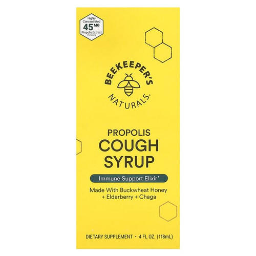 <img alt="Beekeepers Naturals, Propolis Cough Syrup, 4 fl oz (118 ml)" title="Beekeepers Naturals, Propolis Cough Syrup, 4 fl oz (118 ml),628055142843"