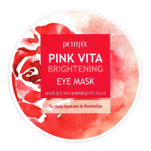 <img alt="Petitfee, Pink Vita Brightening Eye Mask, 60 Pieces, 70 g" title="Petitfee, Pink Vita Brightening Eye Mask, 60 Pieces, 70 g,8809508850498"