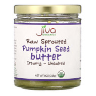 Jiva Organics,  Raw Sprouted Pumpkin Seed Butter, Creamy - Unsalted, 8 oz (228 g),Jiva Organics,  Raw Sprouted Pumpkin Seed Butter, Creamy - Unsalted, 8 oz (228 g)