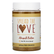 Spread The Love, Almond Butter, Unsalted Crunch, 16 oz ( 454 g),Spread The Love, Almond Butter, Unsalted Crunch, 16 oz ( 454 g)