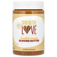 <img alt="Spread The Love, Almond Butter, Unsalted Crunch, 16 oz (454 g)" title="Spread The Love, Almond Butter, Unsalted Crunch, 16 oz (454 g),862205000458"