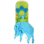Green Sprouts, Muslin Blankie Teether, 3+ Months, Aqua, 1 Count,Green Sprouts, Muslin Blankie Teether, 3+ Months, Aqua, 1 Count