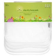 Green Sprouts, Stay-Dry Burp Pads, White, 5 Pack,Green Sprouts, Stay-Dry Burp Pads, White, 5 Pack