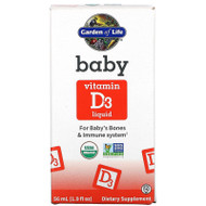Garden of Life, Baby Vitamin D3 Liquid,  1.9 fl oz ( 56 ml),Garden of Life, Baby Vitamin D3 Liquid,  1.9 fl oz ( 56 ml)