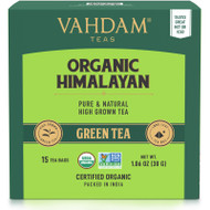Vahdam Teas, Green Tea, Organic Himalayan, 15 Tea Bags, 1.06 oz (30 g),Vahdam Teas, Green Tea, Organic Himalayan, 15 Tea Bags, 1.06 oz (30 g)